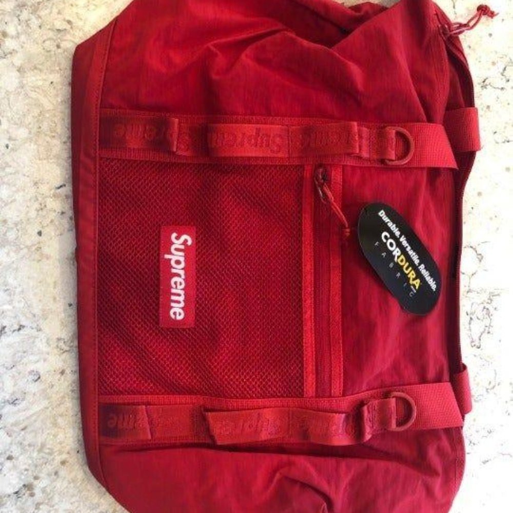 Supreme Red Zip Tote Bag FW2020 Week 1